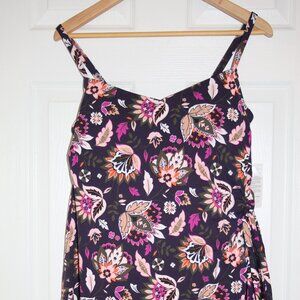 BRAND NEW Land's End Swim Dress - Paisley Purple - Size Large